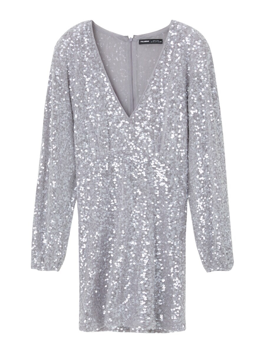 Платье Pull&Bear, серебряный
Платье Pull&Bear, серебряный