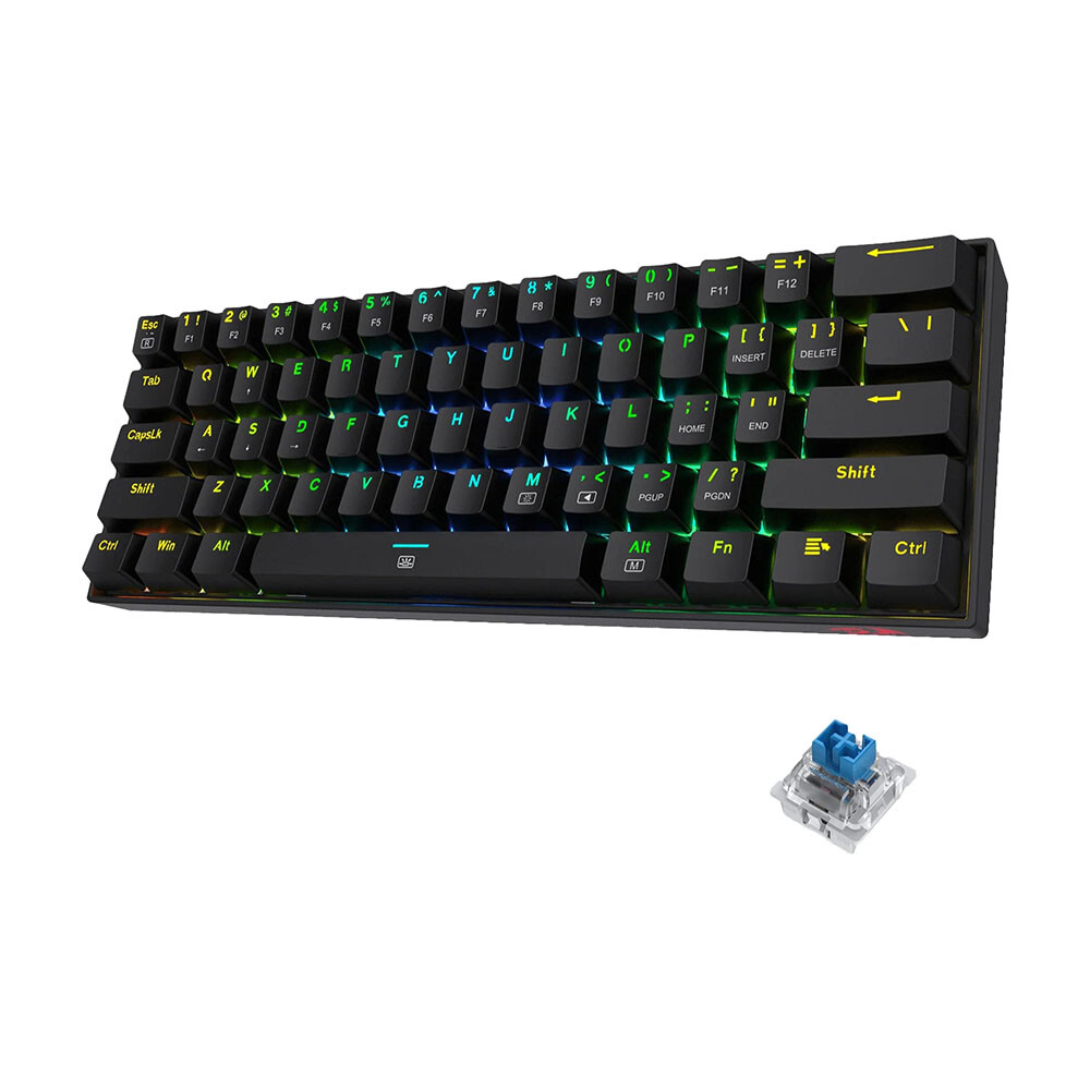 Клавиатура игровая Redragon Dragonborn K630, Blue, черный, английская раскладка
Клавиатура игровая Redragon Dragonborn K630, Blue, черный, английская раскладка