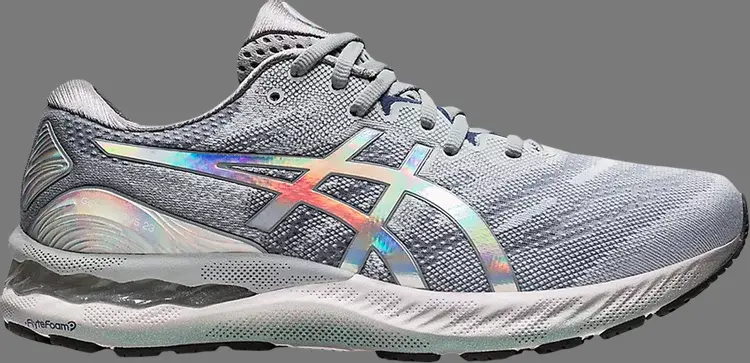 Кроссовки gel nimbus 23 'platinum' Asics, серый 
Кроссовки gel nimbus 23 'platinum' Asics, серый
