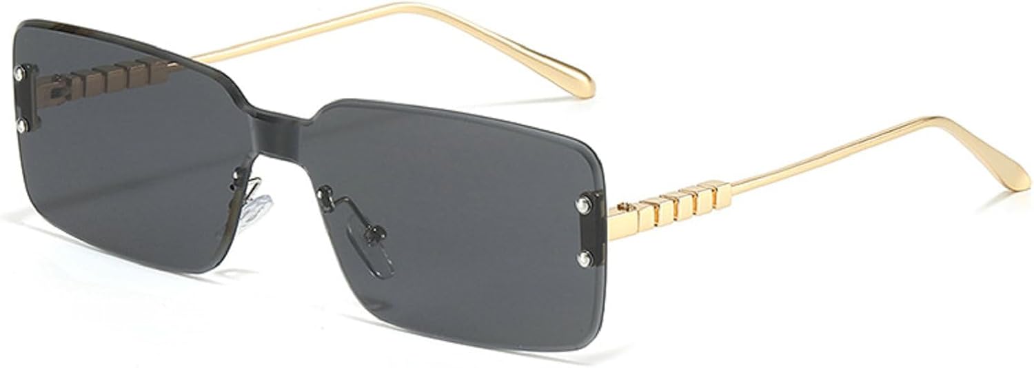 Солнцезащитные очки без оправы UV400 для женщин, квадратные солнцезащитные очки для мужчин и женщин, черные и коричневые, без оправы, модные солнцезащитные очки S066 Melrose, Black
Солнцезащитные очки без оправы UV400 для женщин, квадратные солнцезащитные очки для мужчин и женщин, черные и коричневые, без оправы, модные солнцезащитные очки S066 Melrose, Black