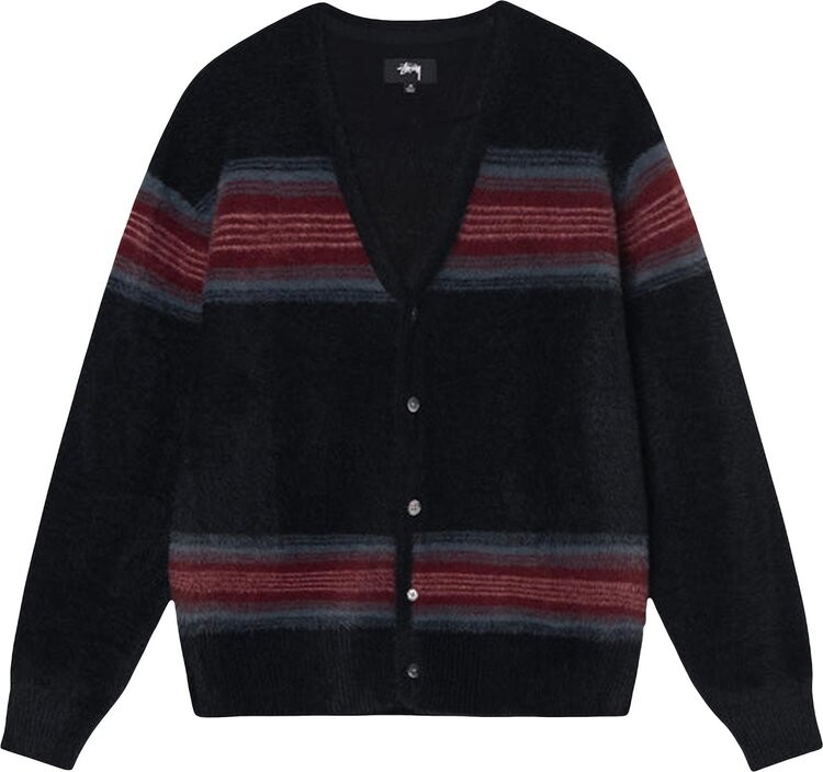 Кардиган Stussy Stripe Shaggy Cardigan 'Black', черный
Кардиган Stussy Stripe Shaggy Cardigan 'Black', черный