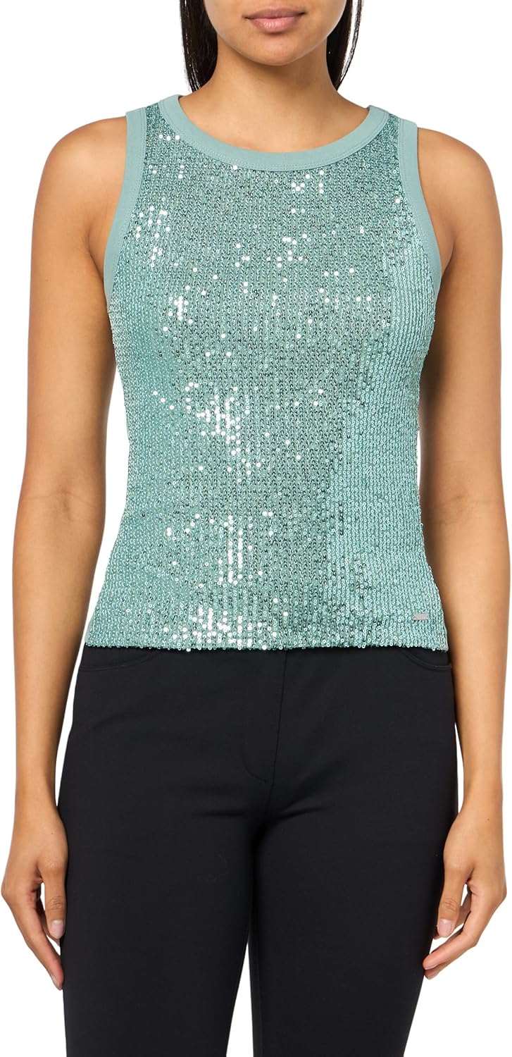Женская майка Alexia с пайетками GUESS, Seafoam Mist
Женская майка Alexia с пайетками GUESS, Seafoam Mist