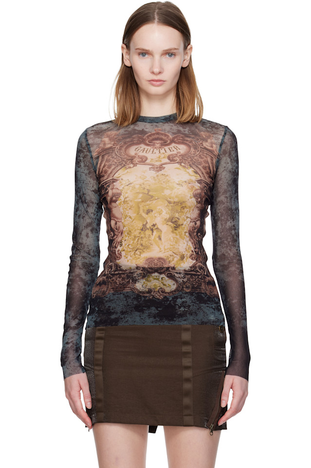 Jean Paul Gaultier Черно-Желтая верхняя часть «медайона»
Jean Paul Gaultier Черно-Желтая верхняя часть «медайона»