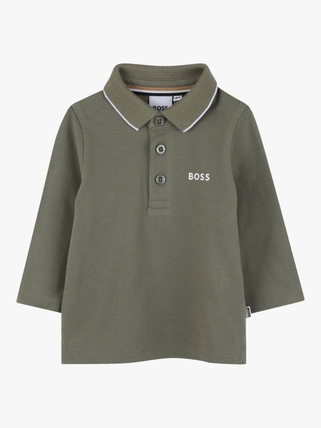 Детская хлопковая поло с длинными рукавами BOSS Baby HUGO BOSS, Green
Детская хлопковая поло с длинными рукавами BOSS Baby HUGO BOSS, Green