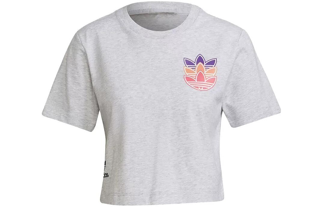 Укороченный топ женский серый Adidas Originals
Укороченный топ женский серый Adidas Originals