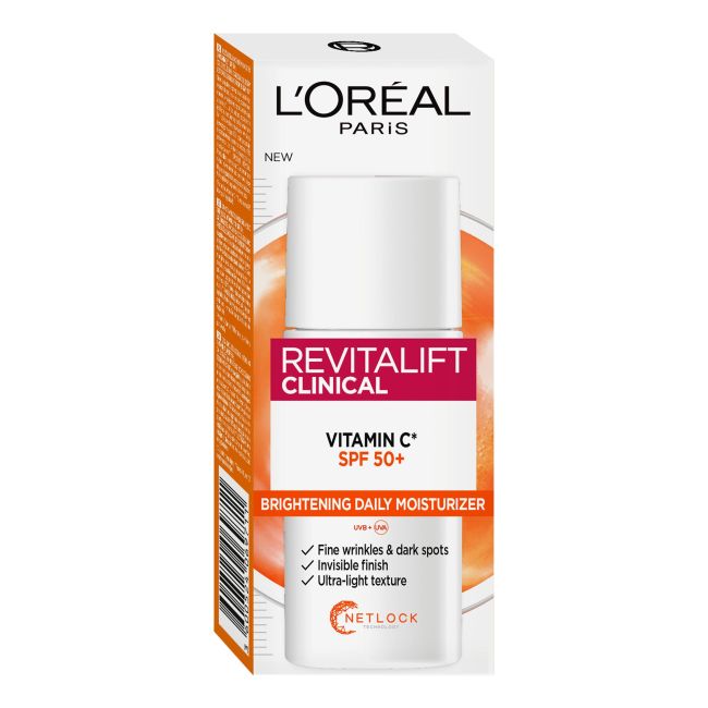 L'Oreal Revitalift Clinical Vitamin C SPF50+ увлажняющий крем для лица L'oreal Paris, 50 мл
L'Oreal Revitalift Clinical Vitamin C SPF50+ увлажняющий крем для лица L'oreal Paris, 50 мл