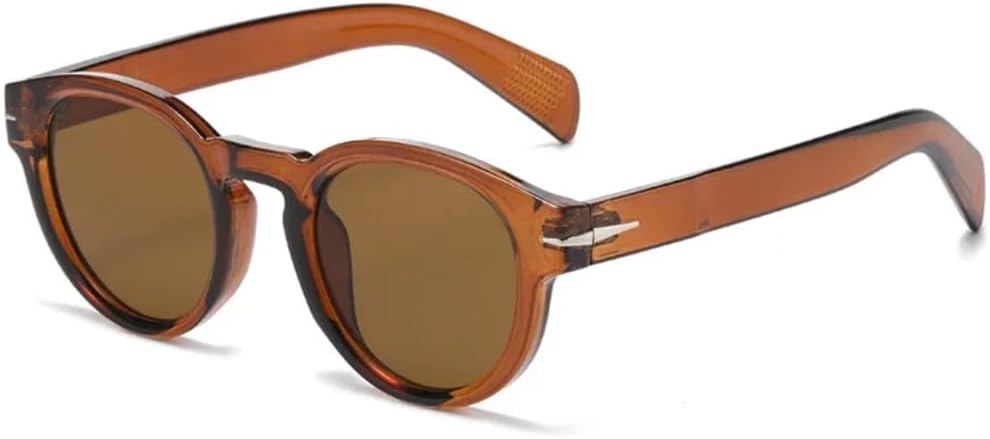 Солнцезащитные очки с защитой UV400 | Круглые линзы в стиле панк с заклепками, разноцветные | Для женщин и мужчин, для занятий спортом на открытом воздухе и вождения DSVIGF, Brown Tea
Солнцезащитные очки с защитой UV400 | Круглые линзы в стиле панк с заклепками, разноцветные | Для женщин и мужчин, для занятий спортом на открытом воздухе и вождения DSVIGF, Brown Tea