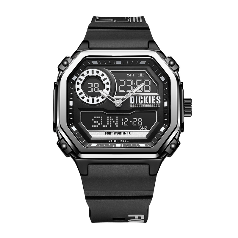 Часы Aurora Warrior Collection с кварцевым механизмом, пластиковым ремешком, черным циферблатом 44 мм, унисекс Dickies
Часы Aurora Warrior Collection с кварцевым механизмом, пластиковым ремешком, черным циферблатом 44 мм, унисекс Dickies