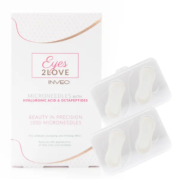 Патчи под глаза с микроиглами гиалуроновой кислоты и октопептидов Inveo Eyes 2 Love, 2 пары
Патчи под глаза с микроиглами гиалуроновой кислоты и октопептидов Inveo Eyes 2 Love, 2 пары