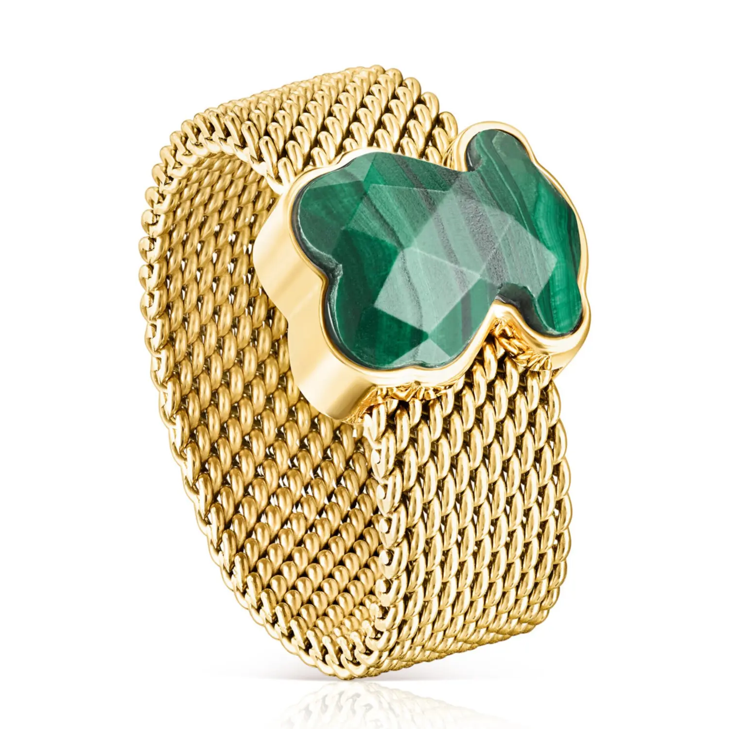 Кольцо Tous Mesh Color Bear Motif, позолоченное серебро/золотистая сталь/малахит
Кольцо Tous Mesh Color Bear Motif, позолоченное серебро/золотистая сталь/малахит