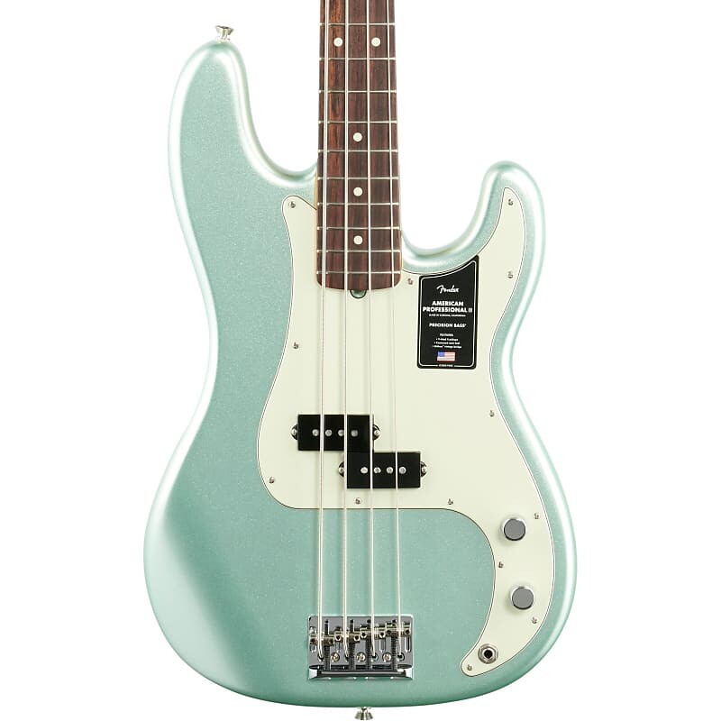 Fender American Pro II Precision Electric Bass, накладка на гриф из палисандра (с футляром), Mystic Surf Green 193930718
Fender American Pro II Precision Electric Bass, накладка на гриф из палисандра (с футляром), Mystic Surf Green 193930718