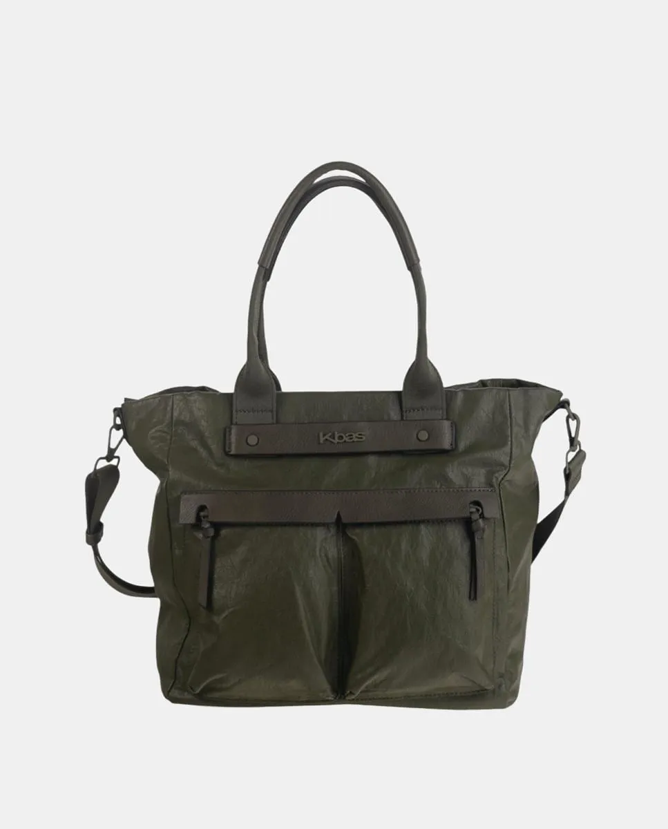 Сумка-тоут с боковыми карманами Kbas, хаки
Сумка-тоут с боковыми карманами Kbas, хаки