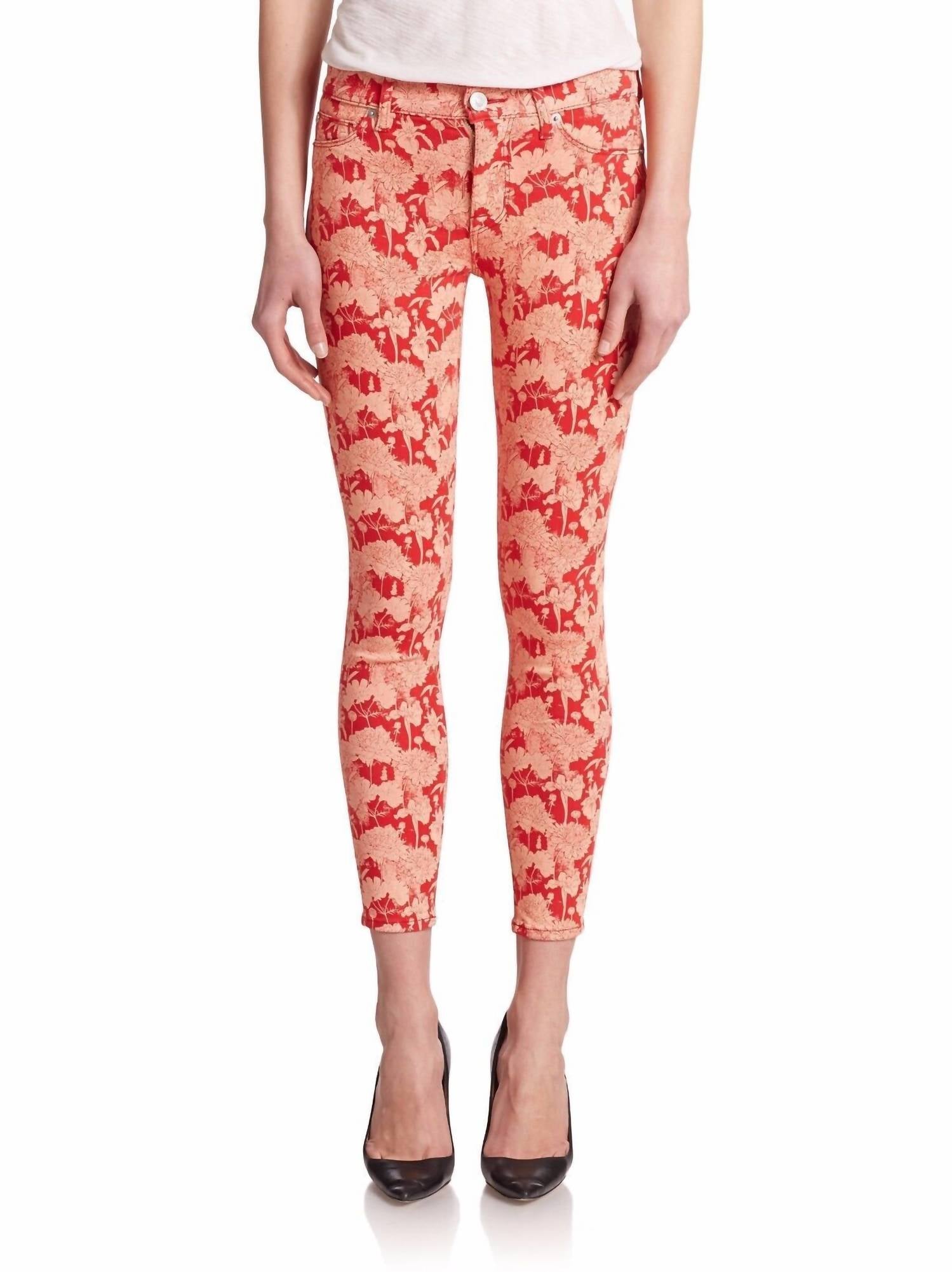 Цветочный принт Nico средней посадки узкие джинсы скинни до щиколотки красного цвета Hudson
Цветочный принт Nico средней посадки узкие джинсы скинни до щиколотки красного цвета Hudson