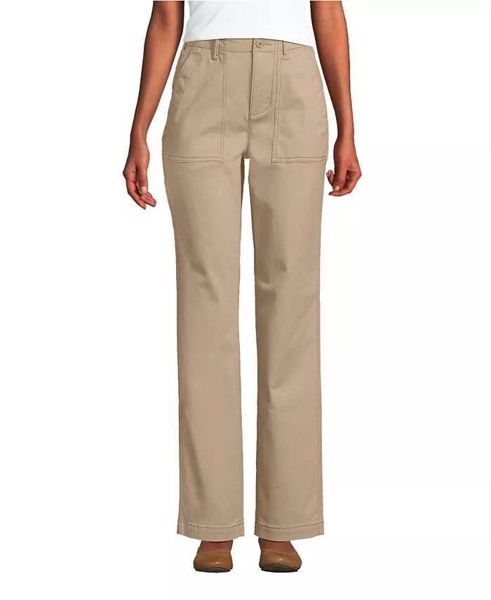 Женские брюки чинос с высокой посадкой и прямыми штанинами в утилитарном стиле Lands' End, коричневый/бежевый
Женские брюки чинос с высокой посадкой и прямыми штанинами в утилитарном стиле Lands' End, коричневый/бежевый