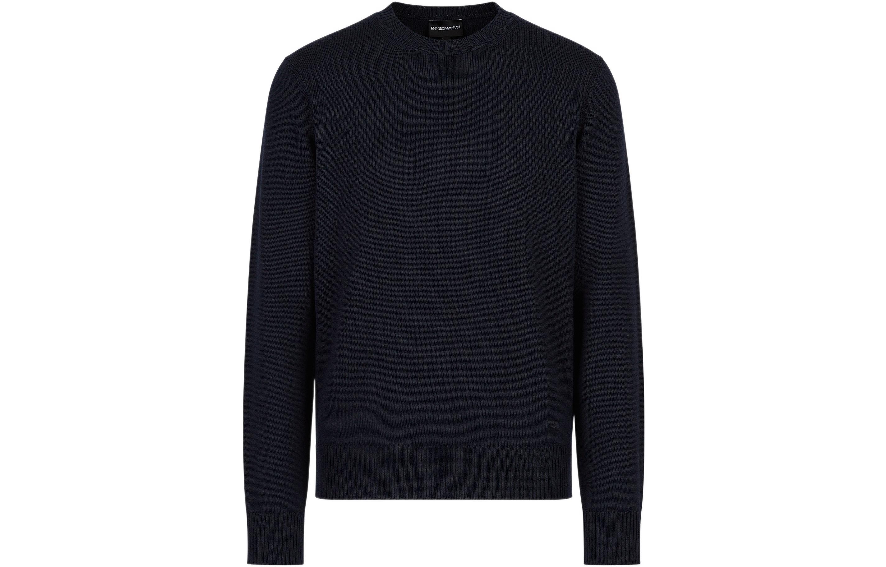 Вязаный свитер с круглым вырезом EMPORIO ARMANI, черный
Вязаный свитер с круглым вырезом EMPORIO ARMANI, черный