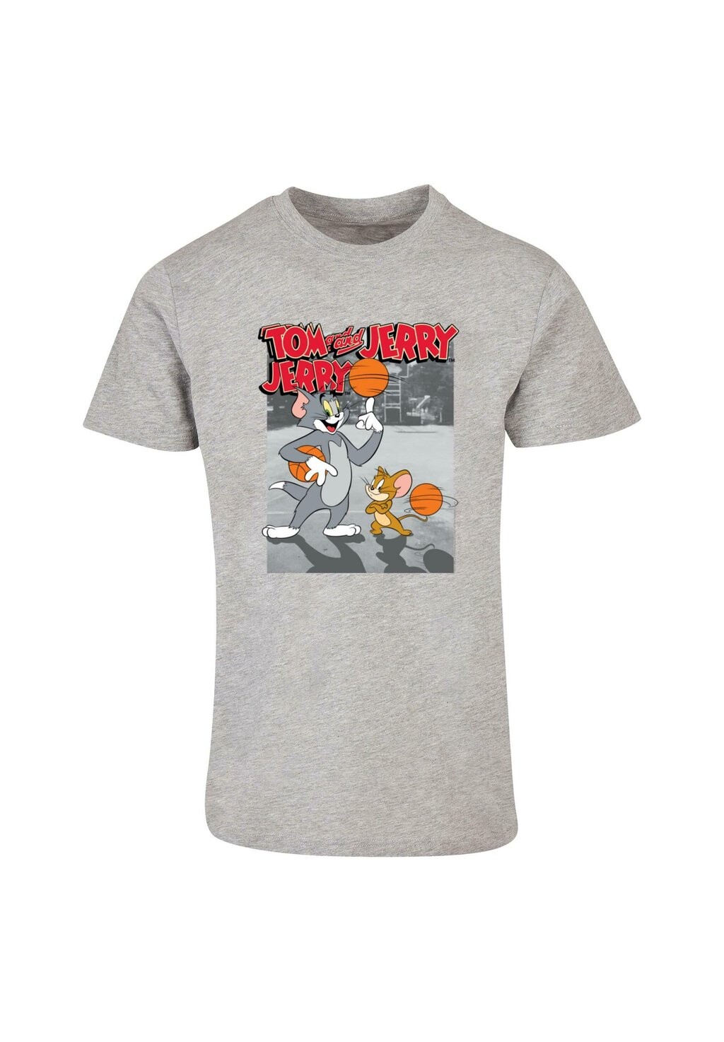 Футболка с принтом TOM AND JERRY BASKETBALL BUDDIES ABSOLUTE CULT, светло-серый 
Футболка с принтом TOM AND JERRY BASKETBALL BUDDIES ABSOLUTE CULT, светло-серый