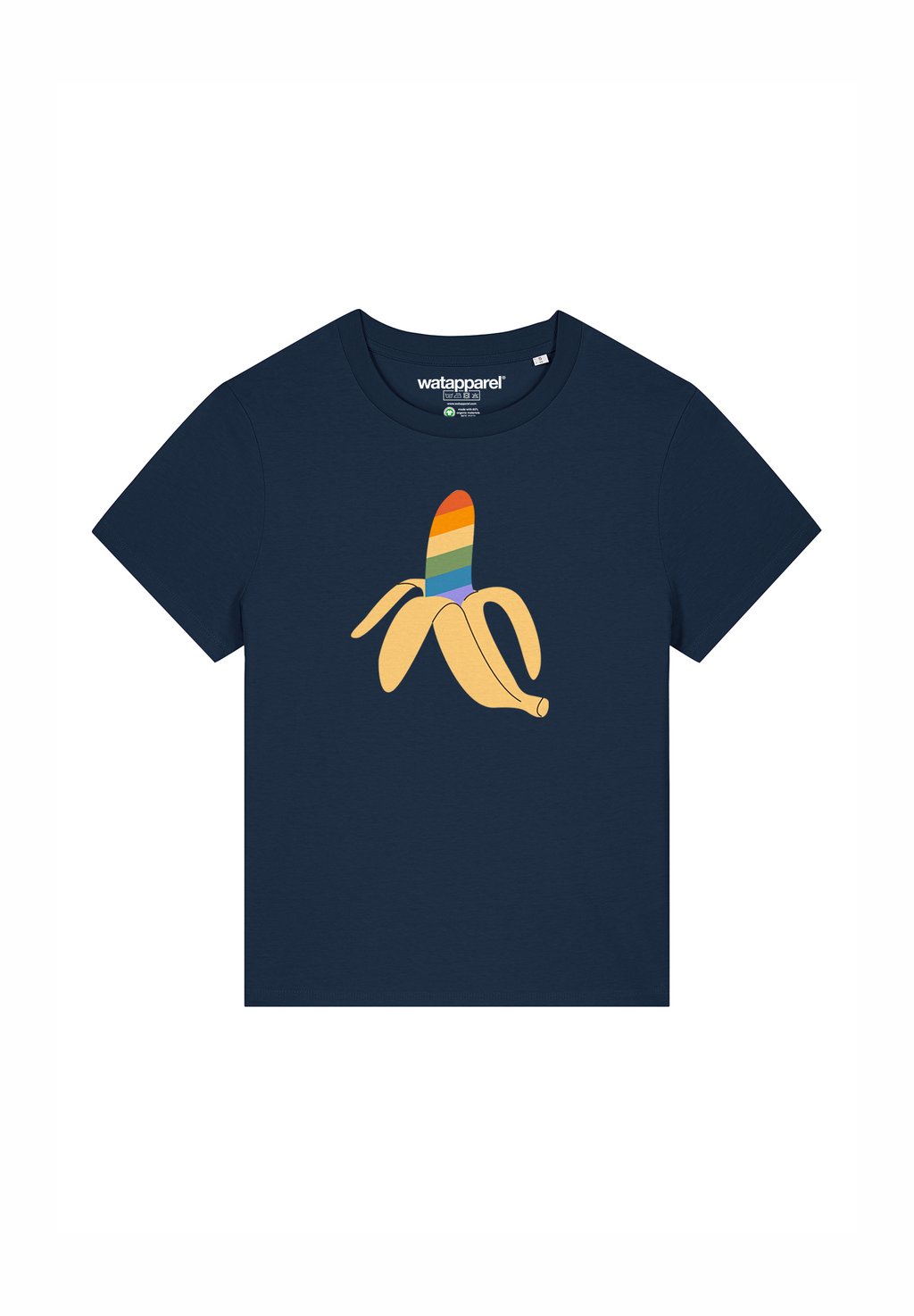 Футболка с принтом RAINBOW BANANA watapparel, темно-синий
Футболка с принтом RAINBOW BANANA watapparel, темно-синий