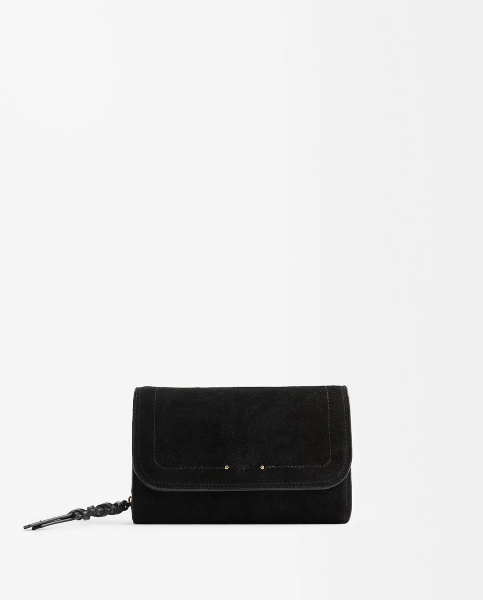 Женский кожаный кошелек среднего размера с клапаном и магнитной застежкой Parfois, чёрный
Женский кожаный кошелек среднего размера с клапаном и магнитной застежкой Parfois, чёрный