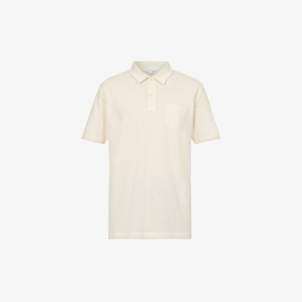 Рубашка-поло Riviera классического кроя из хлопкового джерси Sunspel, цвет undyed
Рубашка-поло Riviera классического кроя из хлопкового джерси Sunspel, цвет undyed