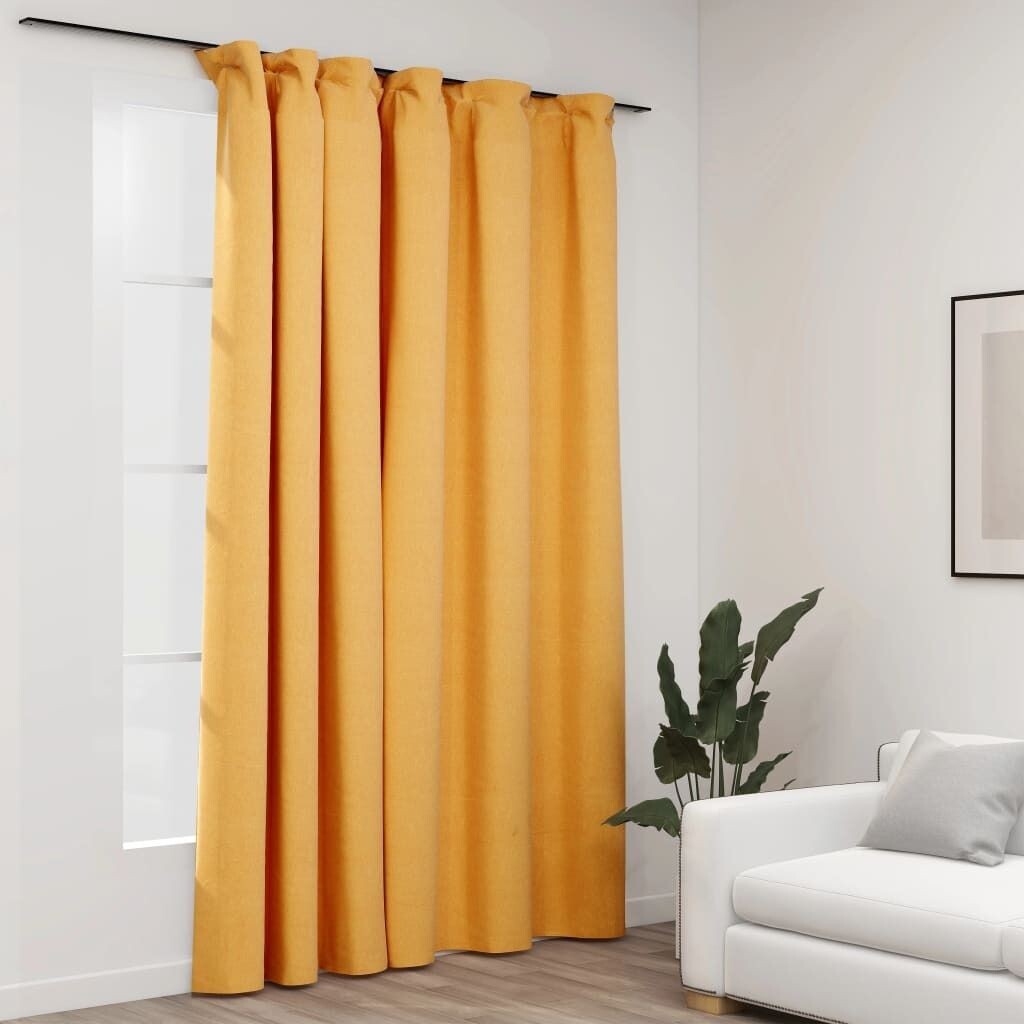 VidaXL Плотная штора с крючками Linen Look Yellow 290x245 см - Шторы - Шторы - Шторы с металлическими люверсами - Шторы с металлическими люверсами, желтый
VidaXL Плотная штора с крючками Linen Look Yellow 290x245 см - Шторы - Шторы - Шторы с металлическими люверсами - Шторы с металлическими люверсами, желтый