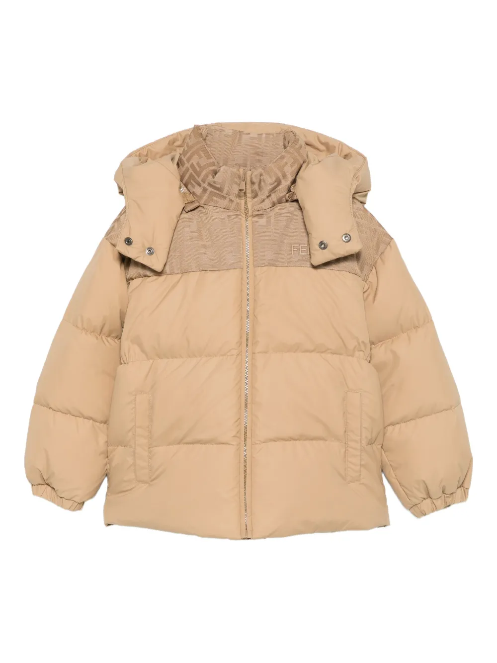 Куртка с капюшоном и логотипом Fendi Kids, коричневый
Куртка с капюшоном и логотипом Fendi Kids, коричневый