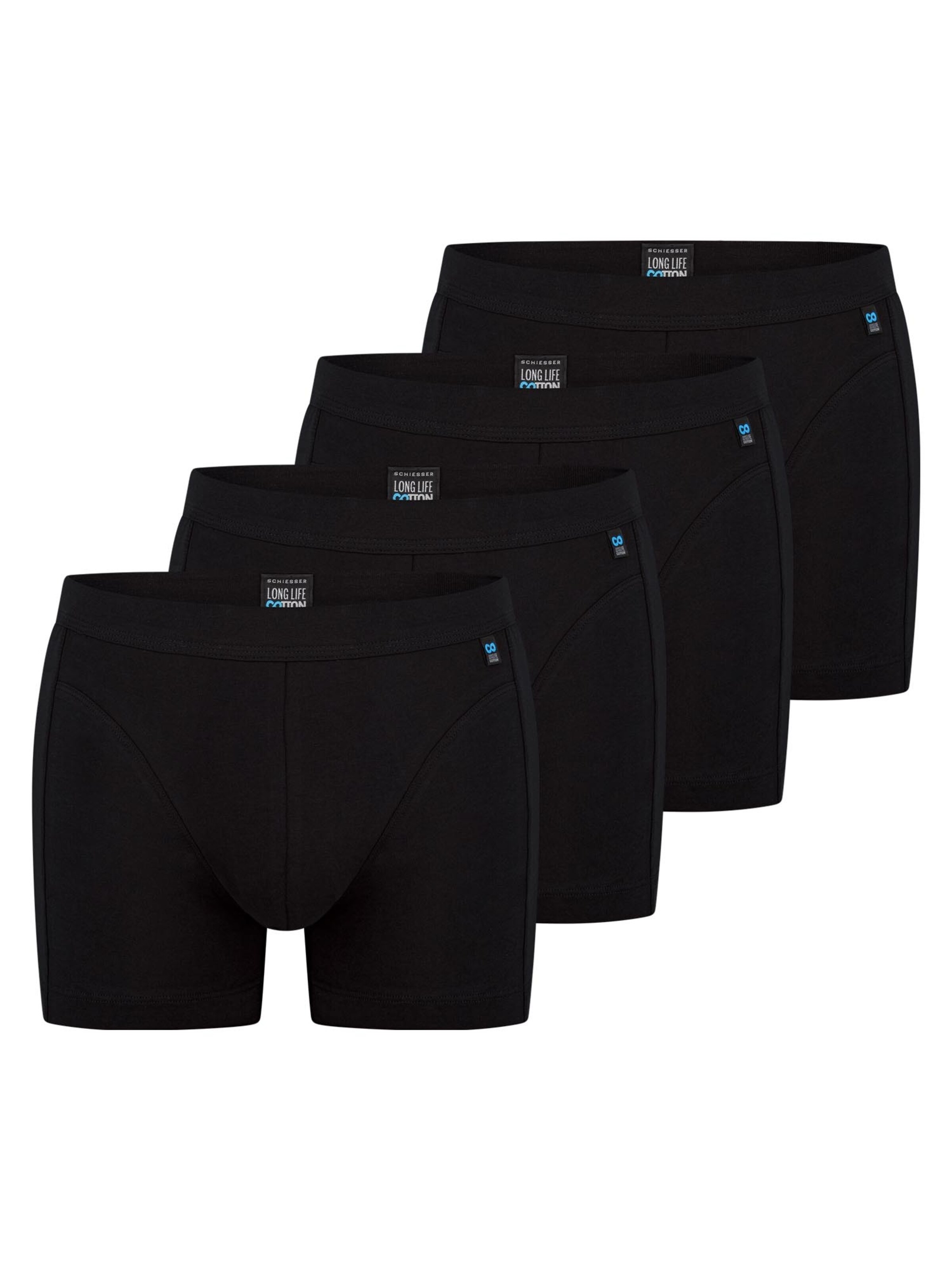 SCHIESSER Боксеры 'Long Life Cotton' в черном цвете
SCHIESSER Боксеры 'Long Life Cotton' в черном цвете