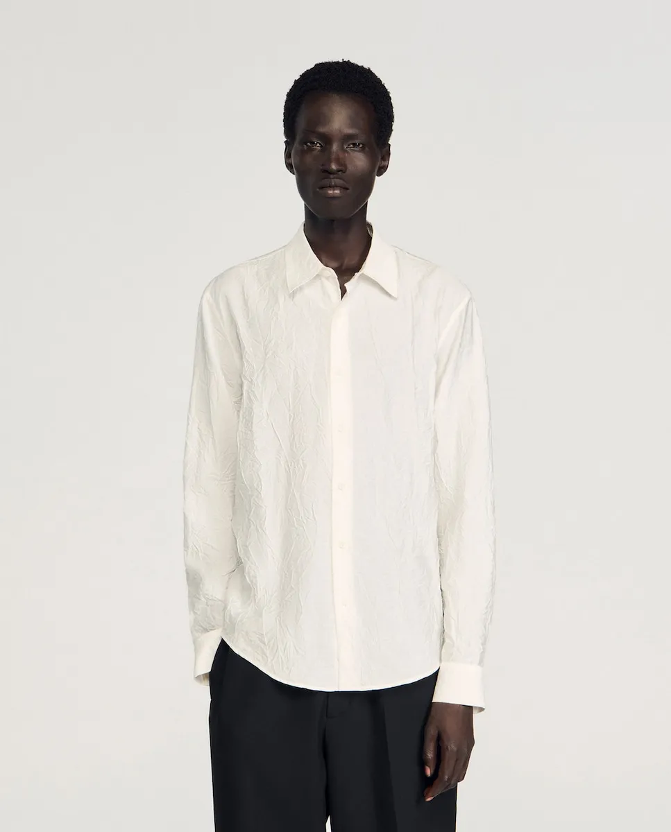 Мужская рубашка с эффектом мятости Sandro, бежевый
Мужская рубашка с эффектом мятости Sandro, бежевый