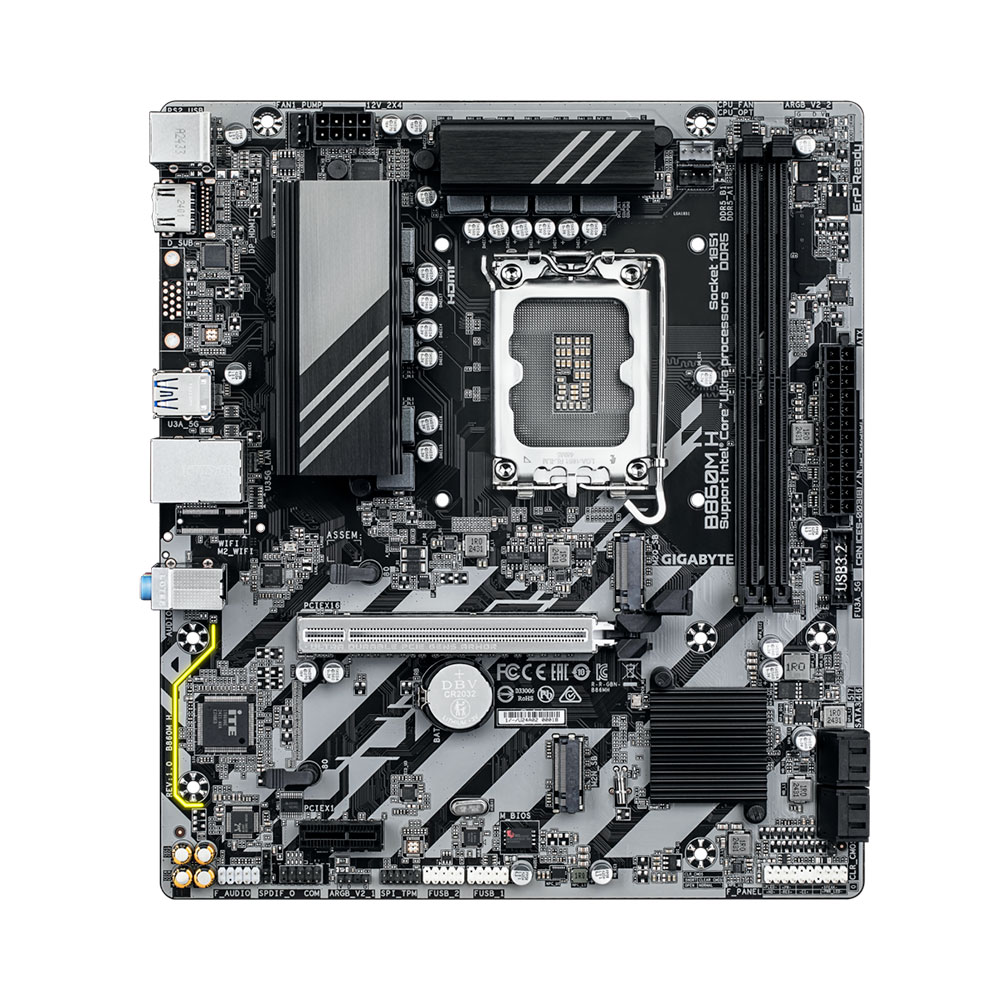 Материнская плата Gigabyte B860M H, LGA1851, DDR5
Материнская плата Gigabyte B860M H, LGA1851, DDR5