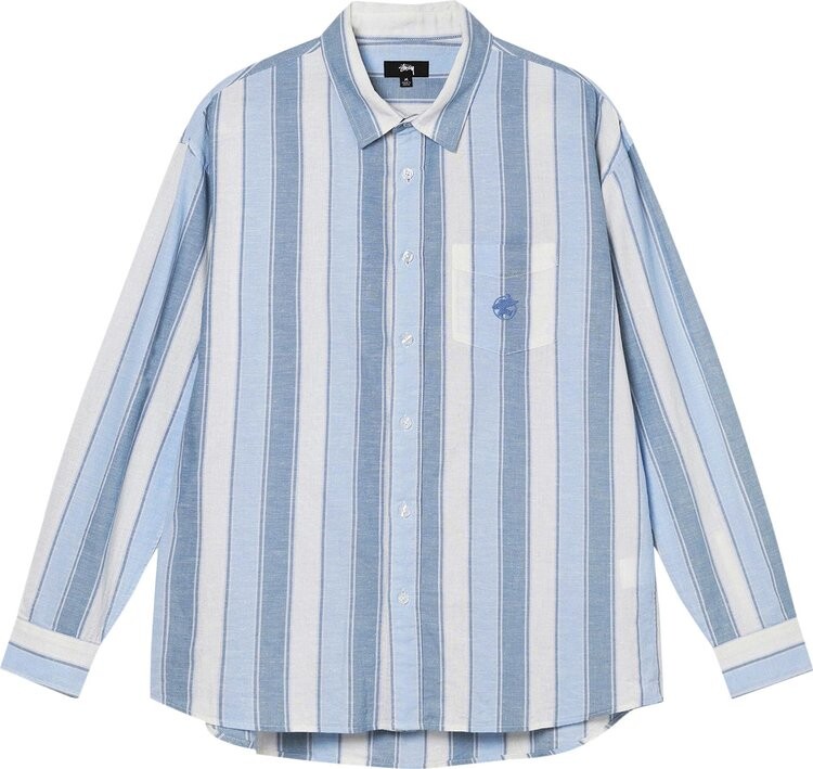 Рубашка Stussy Wide Striped Shirt 'Blue Stripe', синий
Рубашка Stussy Wide Striped Shirt 'Blue Stripe', синий