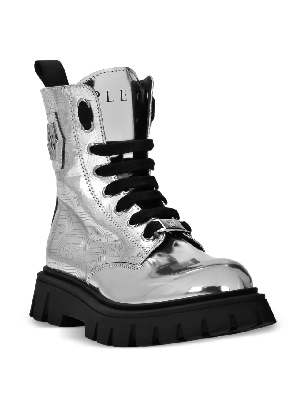 Сапоги с монограммой Philipp Plein Junior, серебряный
Сапоги с монограммой Philipp Plein Junior, серебряный