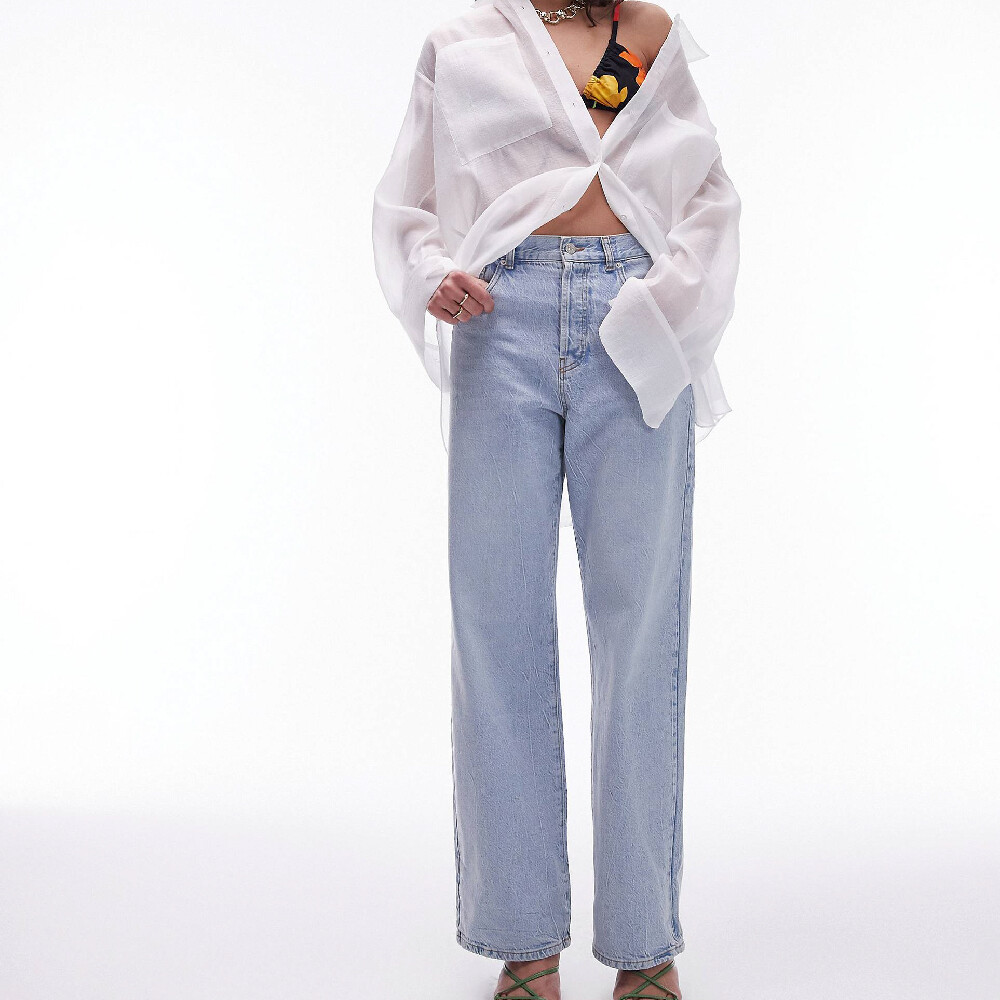 Джинсы Topshop Column, светло-голубой
Джинсы Topshop Column, светло-голубой