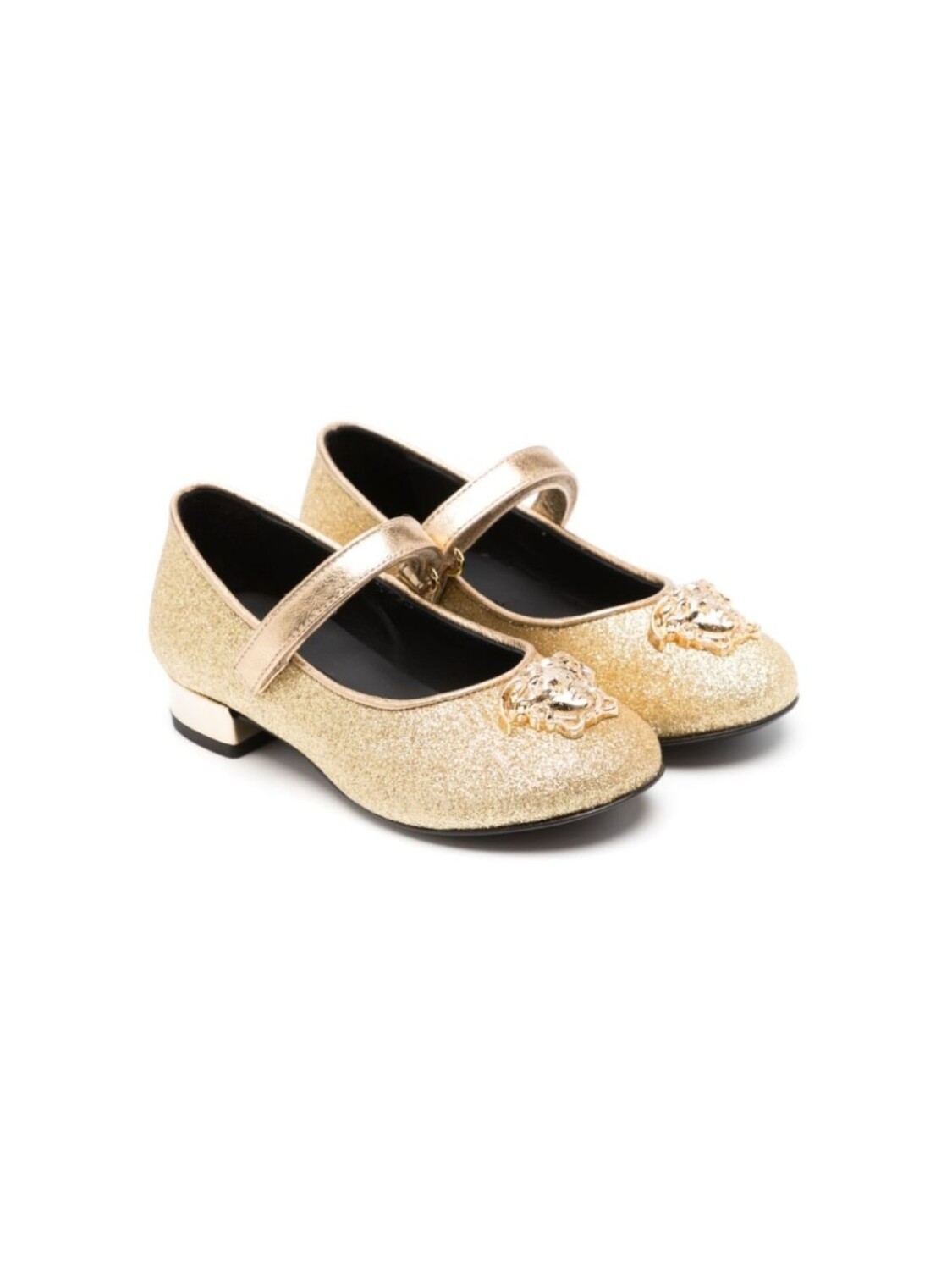 Кожаные балетки с металлизированной бляшкой Medusa Versace Kids, золотистый
Кожаные балетки с металлизированной бляшкой Medusa Versace Kids, золотистый