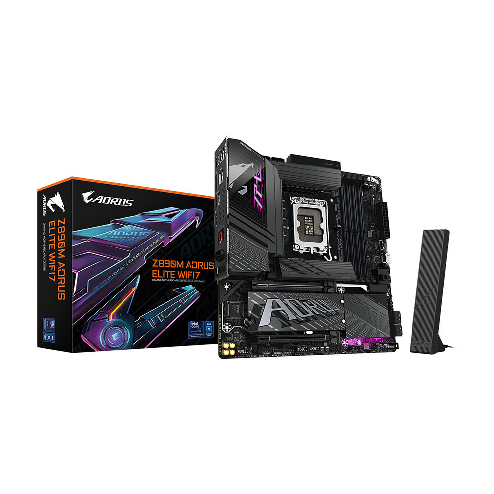 Материнская плата Gigabyte Z890M Aorus Elite WIFI7, LGA1851, DDR5, Wi-Fi
Материнская плата Gigabyte Z890M Aorus Elite WIFI7, LGA1851, DDR5, Wi-Fi