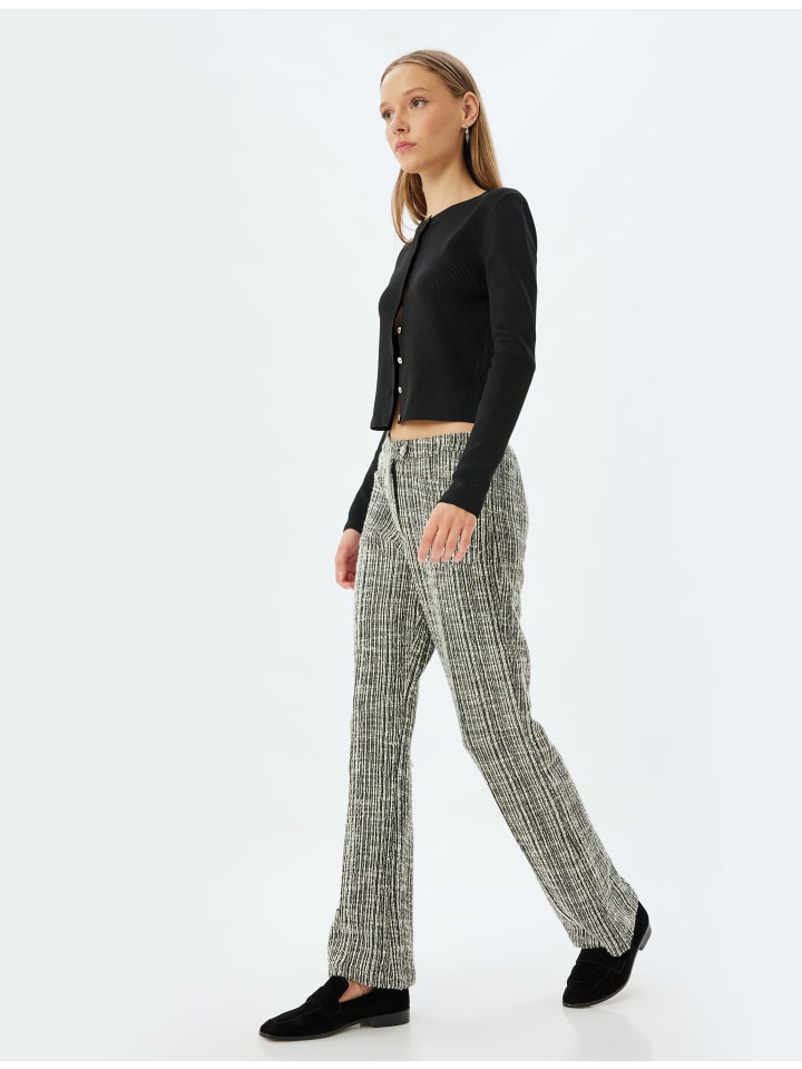 Тканевые брюки KOTON, цвет schwarz gestreift
Тканевые брюки KOTON, цвет schwarz gestreift