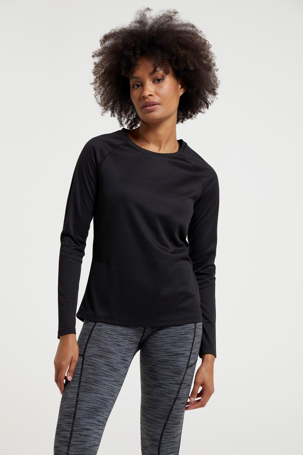 Теплая футболка Endurance Top с длинными рукавами для активного отдыха на открытом воздухе Mountain Warehouse, черный 
Теплая футболка Endurance Top с длинными рукавами для активного отдыха на открытом воздухе Mountain Warehouse, черный