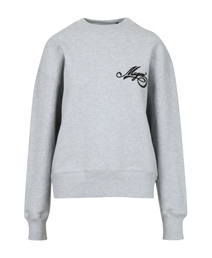 Толстовка с логотипом, написанным курсивом Msgm, серый
Толстовка с логотипом, написанным курсивом Msgm, серый