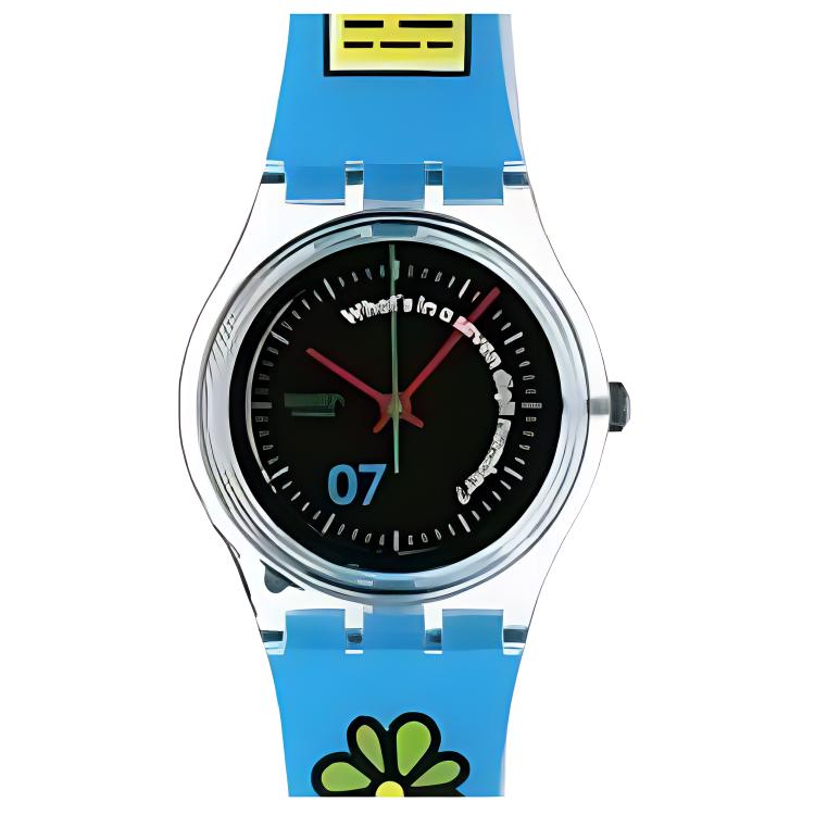 SWATCH Часы Unisex 34mm Black Watch SKK125, Black Dial 
SWATCH Часы Unisex 34mm Black Watch SKK125, Black Dial