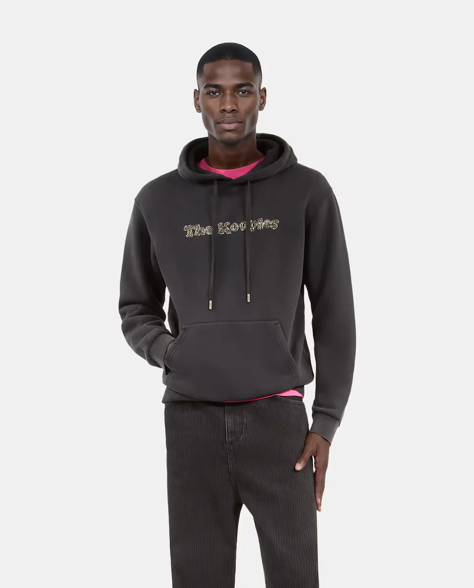 Мужская худи черного цвета с вышитым жемчужным логотипом The Kooples, черный
Мужская худи черного цвета с вышитым жемчужным логотипом The Kooples, черный