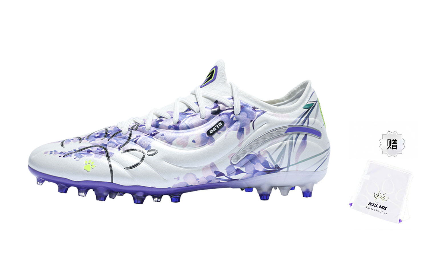 Футбольные бутсы мужские низкие белый/фиолетовый Kelme
Футбольные бутсы мужские низкие белый/фиолетовый Kelme