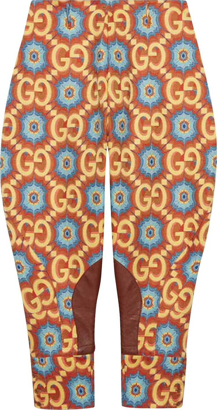 Брюки Gucci GG Kaleidoscope Equestrian Inspired Pant Orange/Yellow, оранжевый 
Брюки Gucci GG Kaleidoscope Equestrian Inspired Pant Orange/Yellow, оранжевый