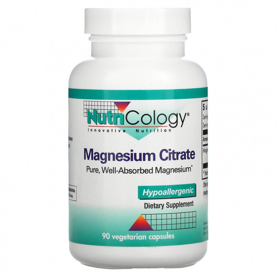 Магния цитрат Nutricology Magnesium Citrate , 90 капсул
Магния цитрат Nutricology Magnesium Citrate , 90 капсул
