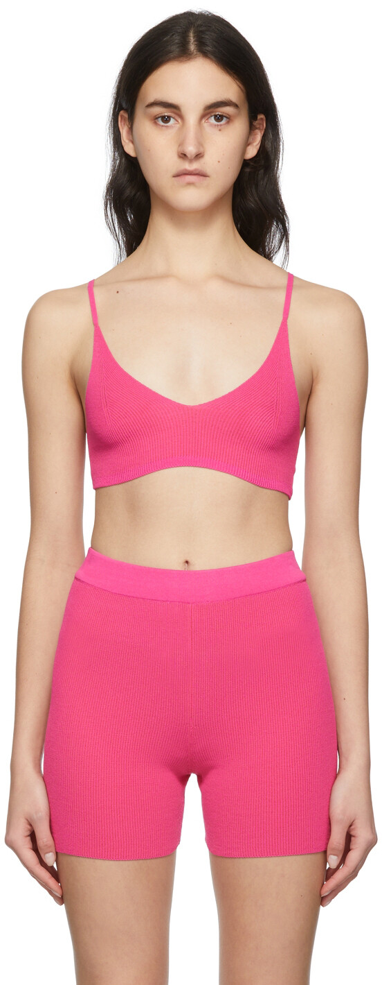 Розовый бюстгальтер La Montagne 'Le Bandeau Valensole' Jacquemus
Розовый бюстгальтер La Montagne 'Le Bandeau Valensole' Jacquemus