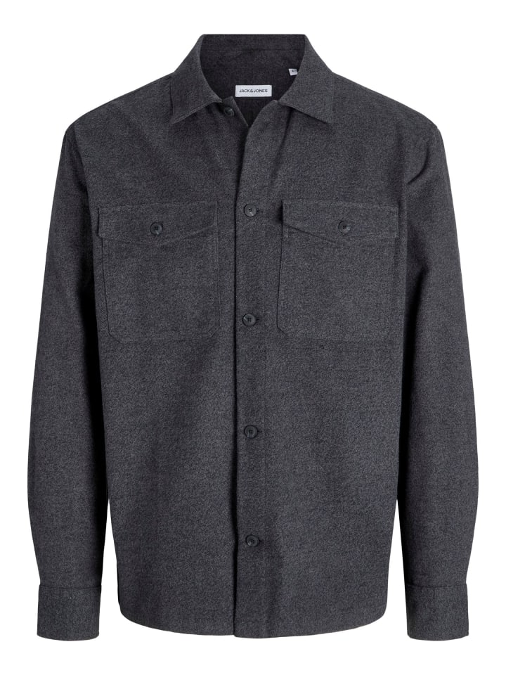 Верхняя рубашка темно-серого меланжа Jack & Jones
Верхняя рубашка темно-серого меланжа Jack & Jones