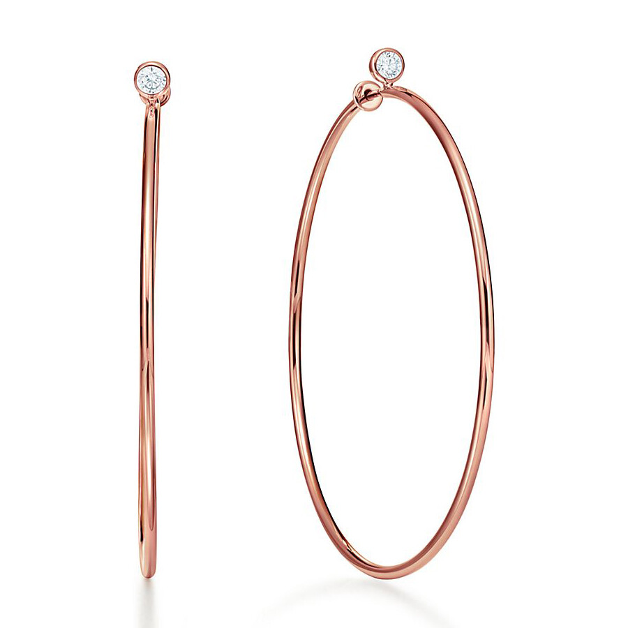 Серьги Tiffany & Co. Elsa Peretti Diamond, розовое золото 
Серьги Tiffany & Co. Elsa Peretti Diamond, розовое золото