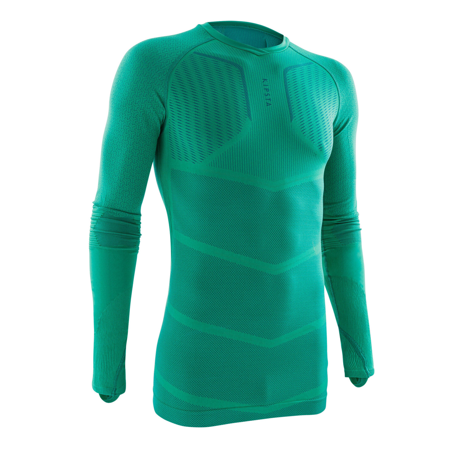 Женская/мужская функциональная футболка с длинными рукавами - Keepdry 500 green KIPSTA, изумрудно-зеленый джунглей
Женская/мужская функциональная футболка с длинными рукавами - Keepdry 500 green KIPSTA, изумрудно-зеленый джунглей