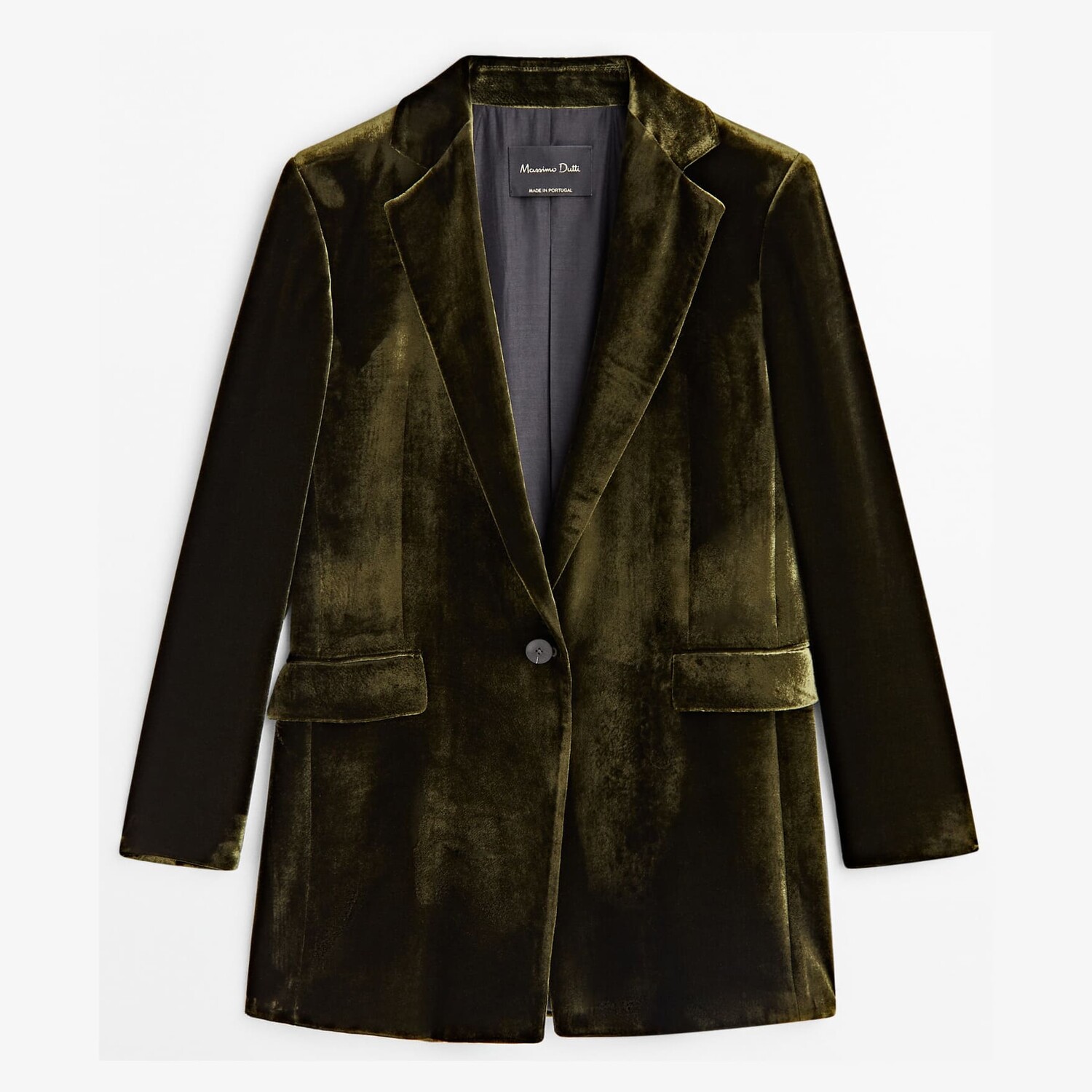 Блейзер Massimo Dutti Single-button Velvet Suit, оливковый
Блейзер Massimo Dutti Single-button Velvet Suit, оливковый