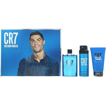 Cristiano Ronaldo Play It Cool Подарочный набор из 3 предметов: туалетная вода 100 мл, гель для душа 150 мл, спрей для тела 150 мл
Cristiano Ronaldo Play It Cool Подарочный набор из 3 предметов: туалетная вода 100 мл, гель для душа 150 мл, спрей для тела 150 мл