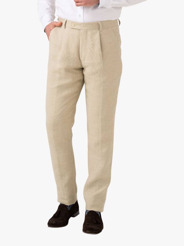 Брюки из смеси льна, шерсти и шелка KOY, Natural Beige
Брюки из смеси льна, шерсти и шелка KOY, Natural Beige