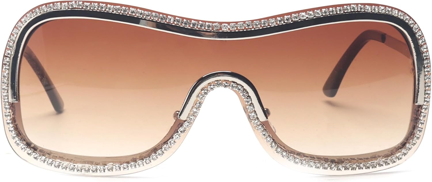 bullabulling Модные квадратные солнцезащитные очки со стразами - Квадратные солнцезащитные очки с бриллиантовым блеском, защита от УФ-излучения UV400 для вечеринок и вождения, для женщин и мужчин, Silver Tea
bullabulling Модные квадратные солнцезащитные очки со стразами - Квадратные солнцезащитные очки с бриллиантовым блеском, защита от УФ-излучения UV400 для вечеринок и вождения, для женщин и мужчин, Silver Tea