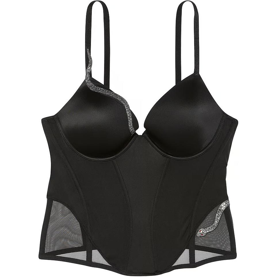 Victoria's Secret Фирменное белье Snake Year Limited Collection, бюстгальтер Fishbone, женский, цвет black
Victoria's Secret Фирменное белье Snake Year Limited Collection, бюстгальтер Fishbone, женский, цвет black